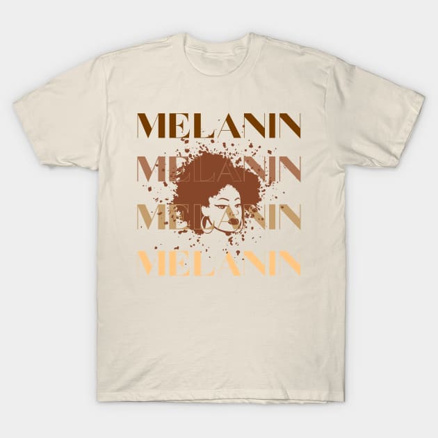 Strong Girl Afro Love Melanin T-Shirt by Tony_sharo